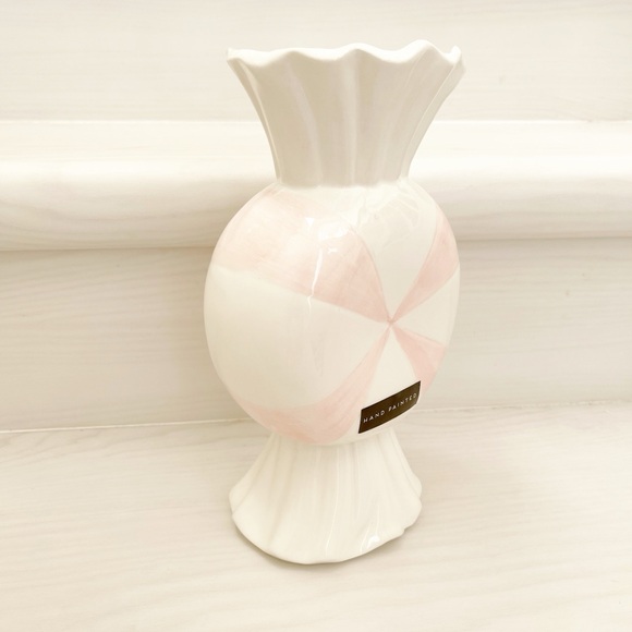 Peppermint Flower Vase | Christmas Decor | Holiday Decor - Picture 2 of 3